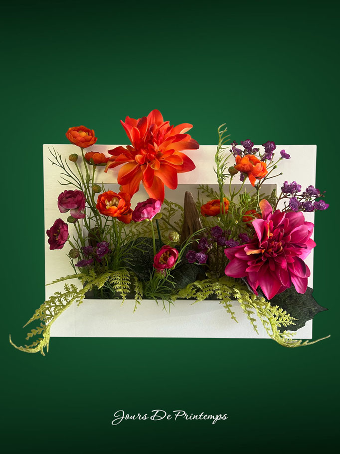 cadre floral sans entretien