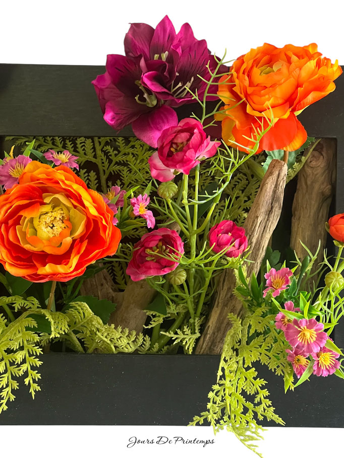 cadre floral sans entretien