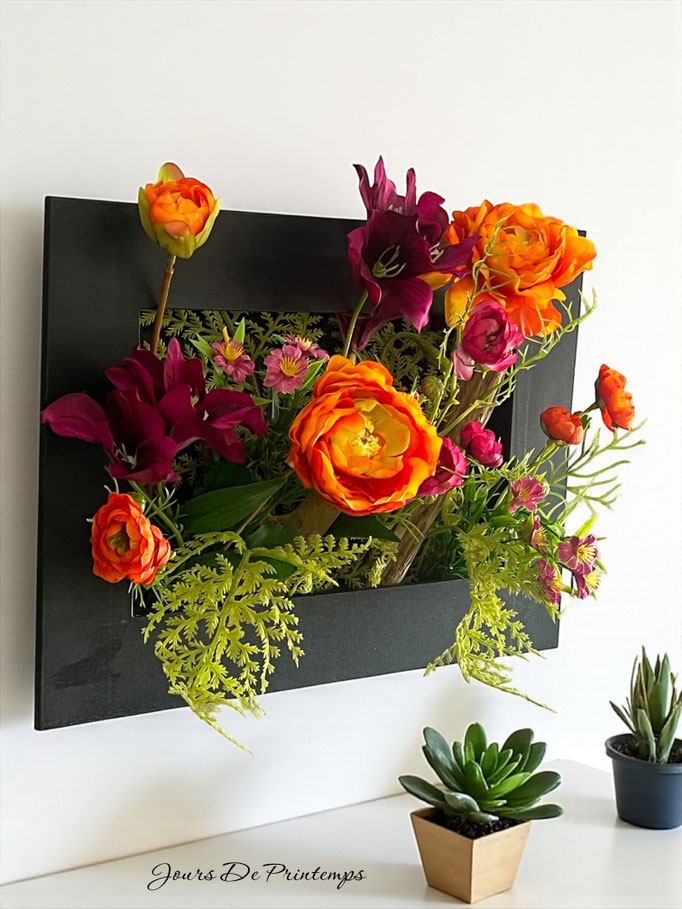 cadre floral sans entretien