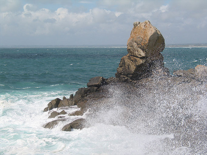 Der markante Felsen am Torche