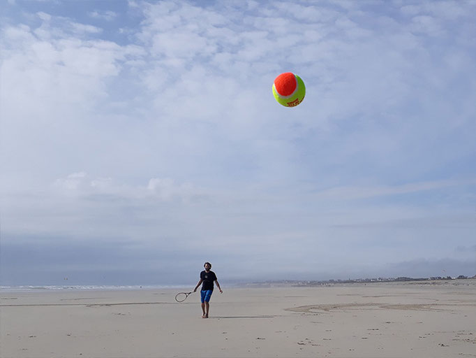 Viel Platz für Spiele und Sport am Hausstrand