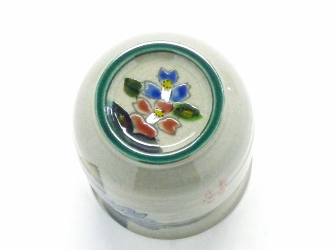 九谷焼【夫婦湯呑】コンビ山茶花『裏絵』 - 九谷焼通販 酒井百華園