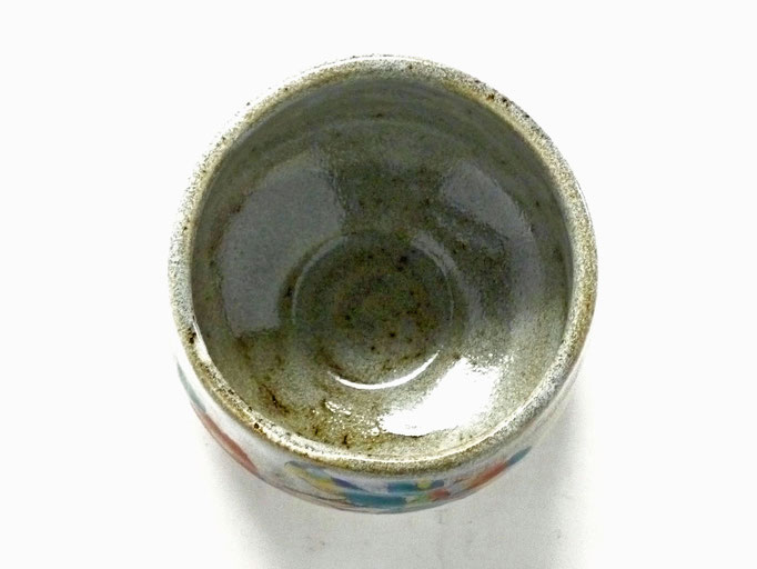 百華園-九谷焼抹茶碗 椿に鳥 kutani hyakkaen matcha bowl