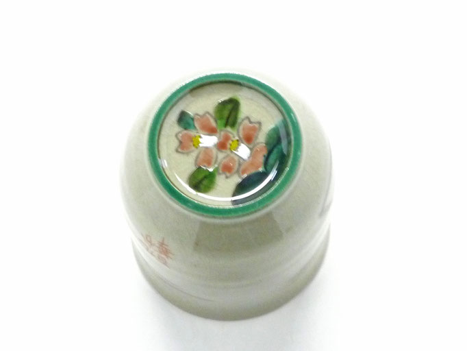 九谷焼【夫婦湯呑】コンビ山茶花『裏絵』 - 九谷焼通販 酒井百華園