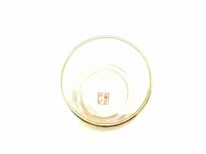 九谷焼【ビアカップ・ビアグラス】ガラスのお殿様・お姫様気分(金花詰)『木箱入り』