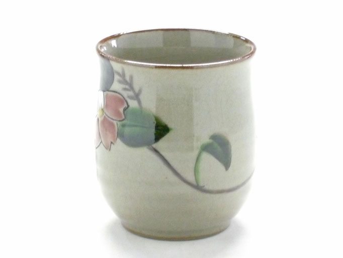 九谷焼【夫婦湯呑】コンビ山茶花『裏絵』 - 九谷焼通販 酒井百華園