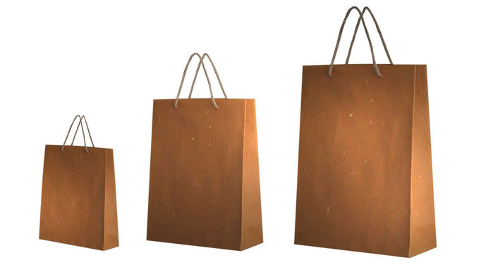 ÖKO Taschen aus Bananenbätter mit farblich abgestimmter Kordel aus Jute