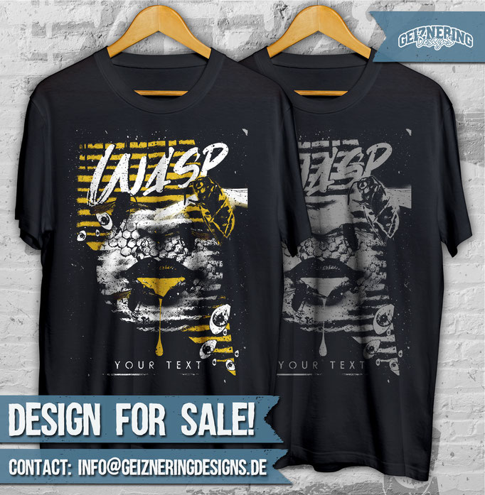 DESIGN "WASP“ FOR SALE!!! ❤ Text and color can be changed. If you're interested send me DM or E-mail: info@geizneringdesigns.de