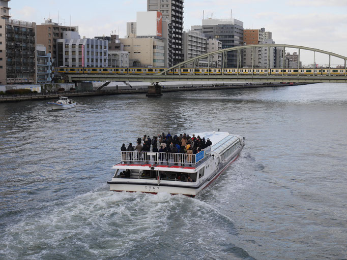 隅田川に限らず、東京には遊覧船が増えましたね。