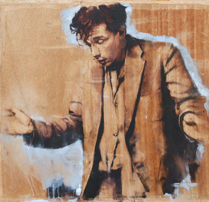 Glenn Gould,2023,Öl a.Sperrholz,45,8x48cm