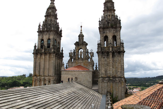 Auf dem Dach von der Kathedrale