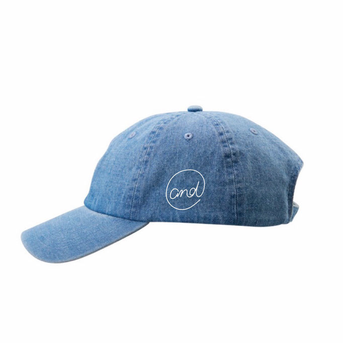 logo denim cap