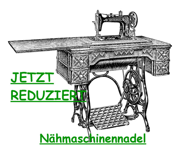 Nähmaschinennadel reduziert