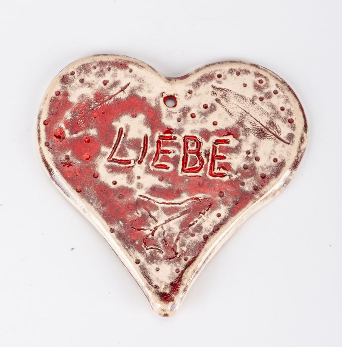 Herz Liebe (rot), Größe: ca. 10,5cm x 11cm