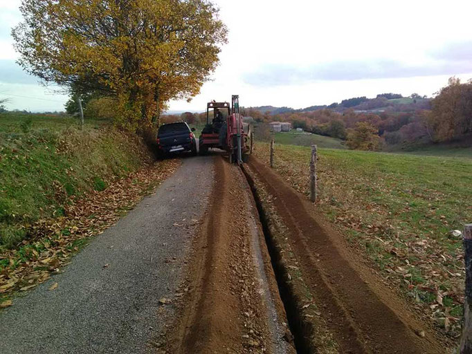 ED-TP fibre optique tranchée