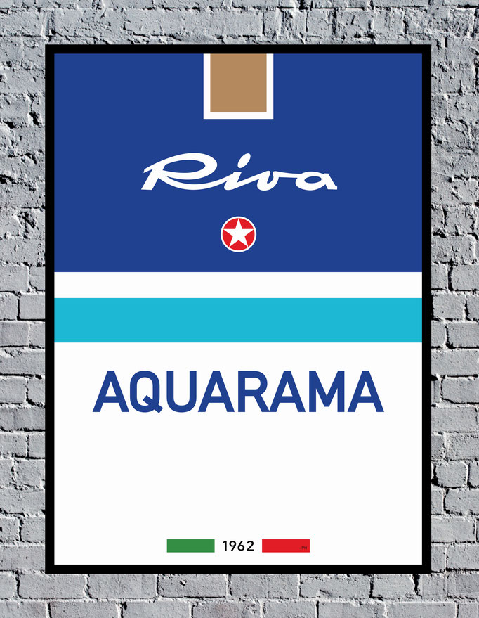 Riva Aquarama Vintage Affiche