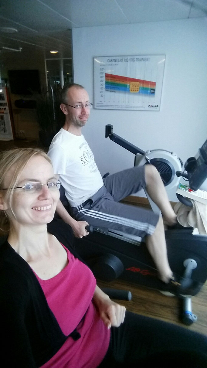 zwischen dem ganzen leckeren Essen, darf der Sport nicht fehlen ;-)