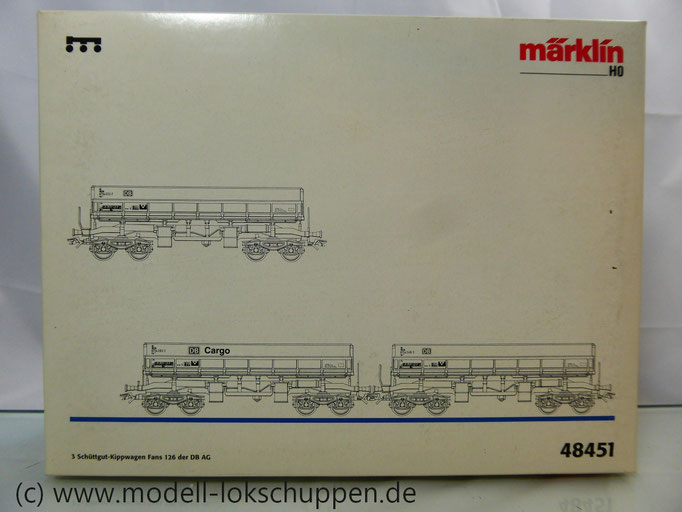 Märklin 48541 Schüttgut-Kippwagen-Set der DB AG