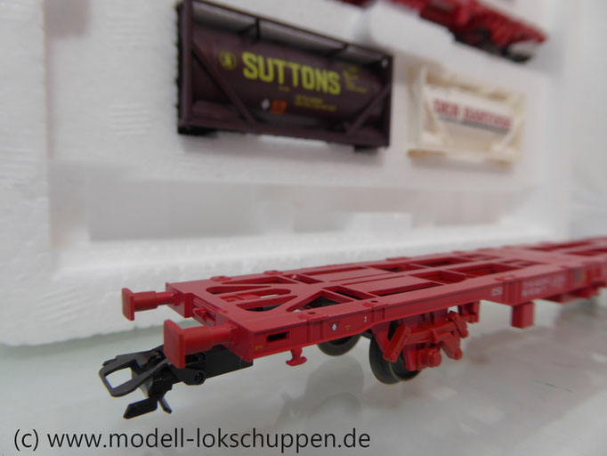 Märklin 47704  Containerwagen-Set  "Rotterdam" / 2 Lgjns 570 mit Container 