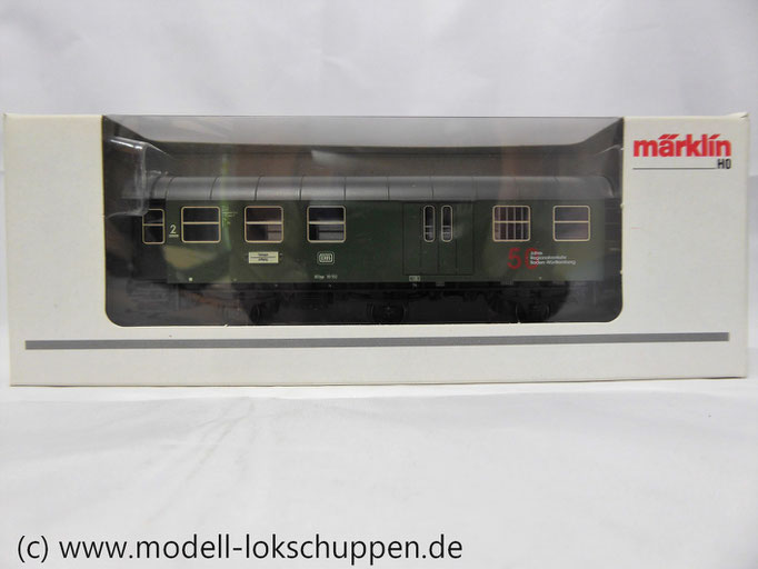 Märklin 43191 Personenwagen mit Gepäckabteil, 2. Klasse. BD3yge 766 der DB