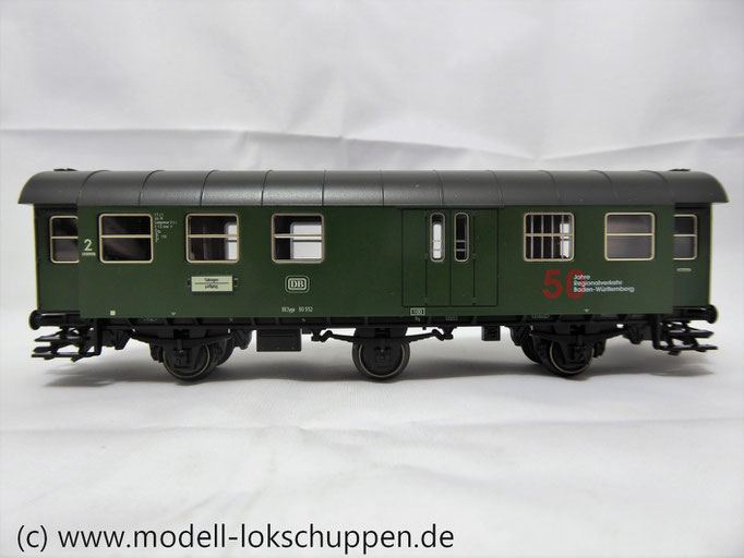 Märklin 43191 Personenwagen mit Gepäckabteil, 2. Klasse. BD3yge 766 der DB