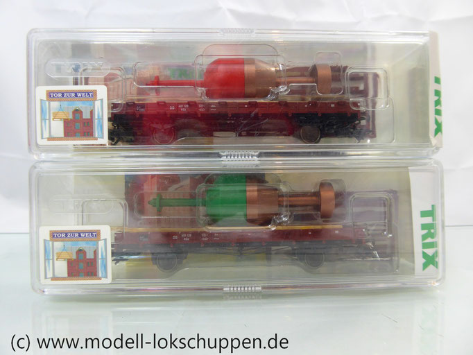 Trix 24052 Rungenwagen m. roter Hafenmarkierungstonne der DB "Tor zur Welt"