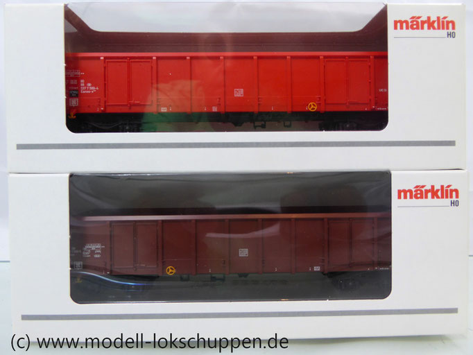 (BS033) Märklin 47198 2er Set Hochbordwagen