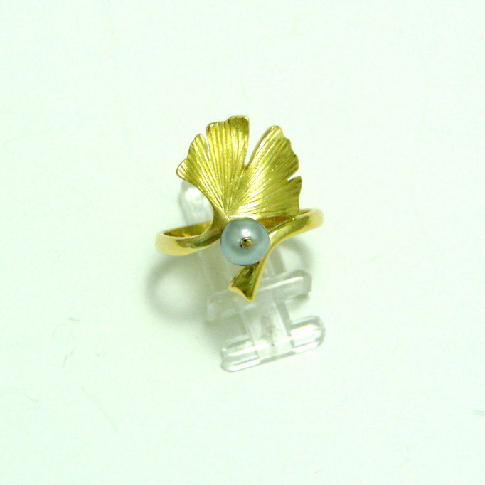 Ring Ginkgo Gold 750