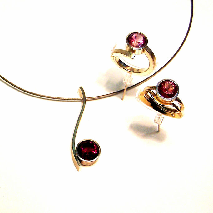 Anhänger, Ringe Amethyst Sterlingsilber