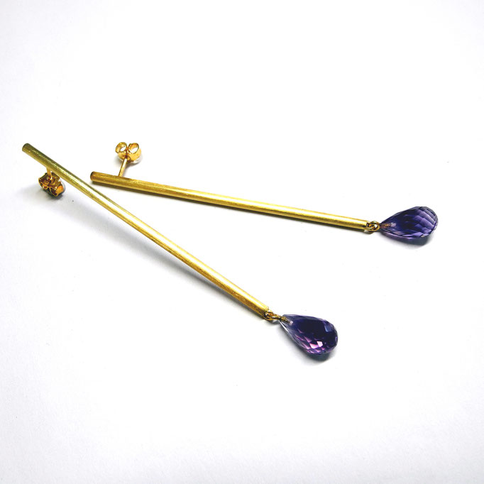 Ohränger Gold 750 Amethyst