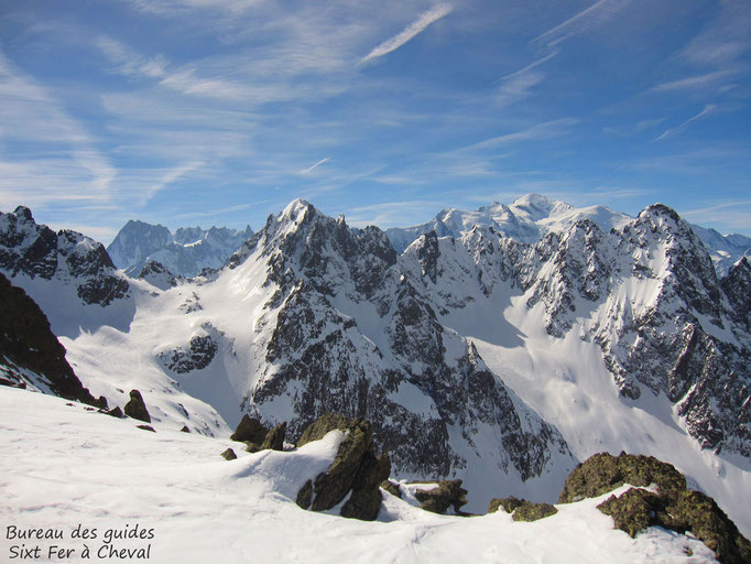 Vue vers le Mont Blanc.