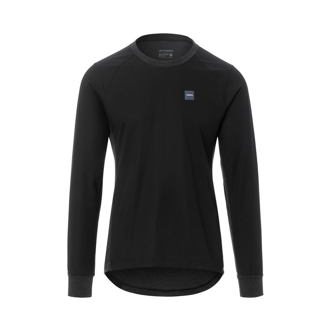 Giro-roust-ls-wind-jersey-mens-dirt-apparel-black-black-heather-ghosted-front