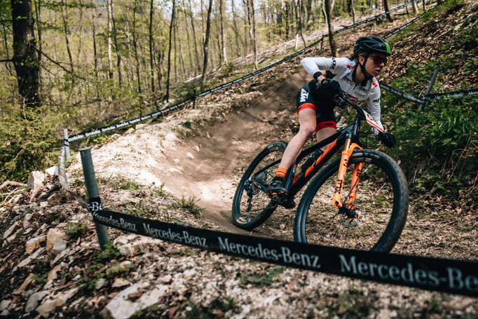 KTM Fahrerin beim Weltcup in Albstadt 2022 © 2022 KTM