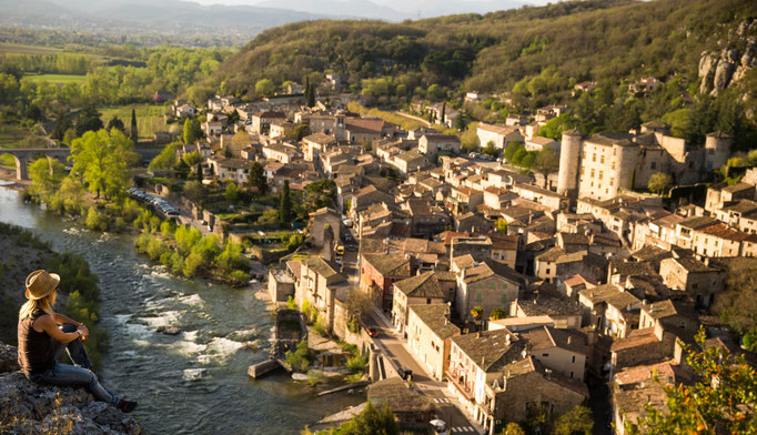 Départ du parcours canoë à Vogüé