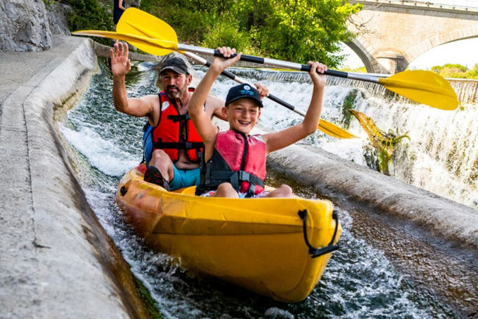 Toboggan aménagé sur la descente Pradons Ruoms