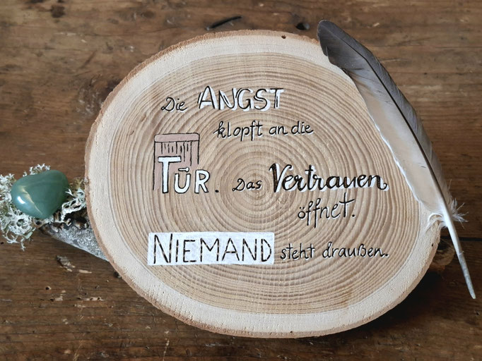 Spruchbild, ca 20 x 15 cm