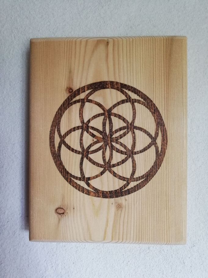 19 x 14,5 cm, Brandmalerei