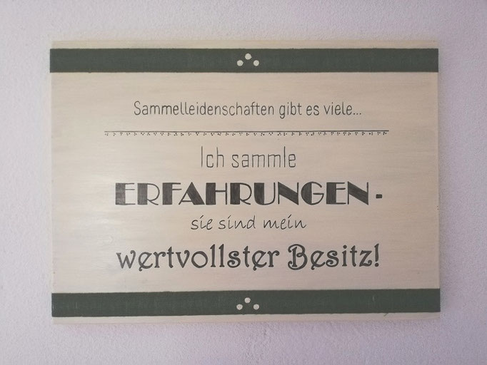 40 x 29 cm, Holzbild, Acryl, Dekoband als Rahmen