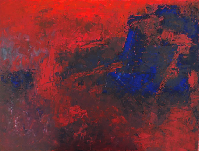 Johanna Schott // o. T. 13 // Acryl auf Leinwand // 50 x 70 cm // 2018