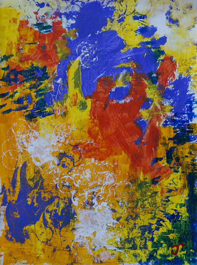 Johanna Schott // o. T. 4 // Acryl auf Papier // 71 x 95 cm // 2018