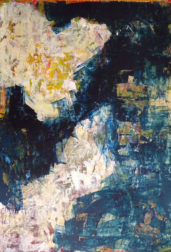 Johanna Schott // o. T. 24 // Acryl auf Fotokarton // 65 x 93 cm // 2024