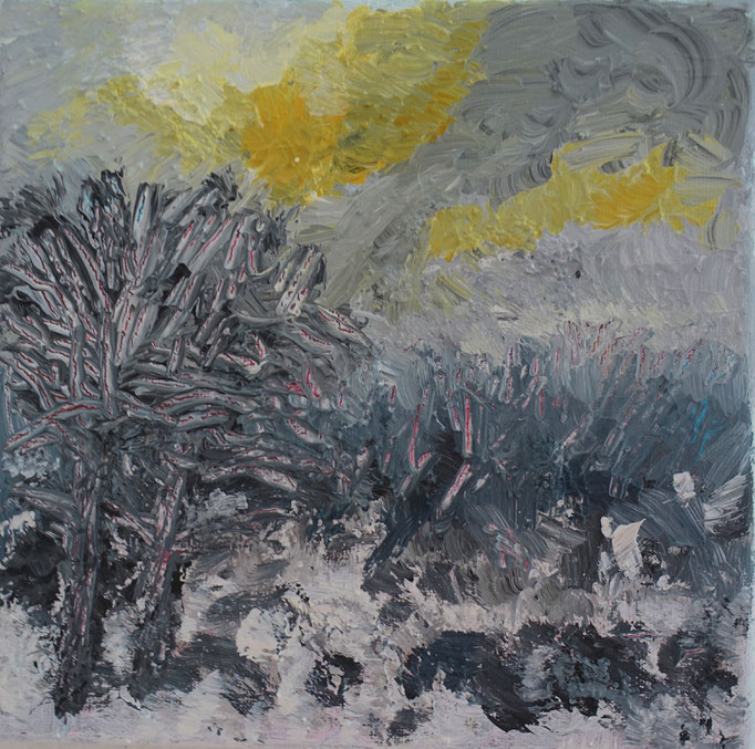 Johanna Schott // Winter // Acryl auf Leinwand // 20 x 20 cm // 2021