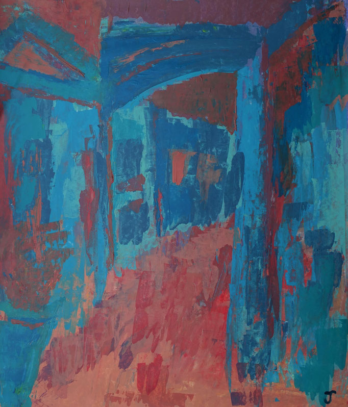 Johanna Schott // Montpellier Ecusson // Acryl auf Papier // 61 x 71 cm // 2019