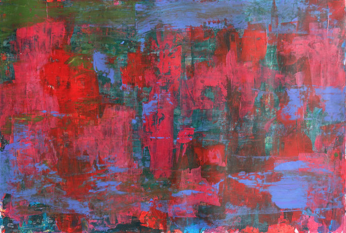 Johanna Schott // o.T. 11 // Acryl auf Papier // 39,5 x 58,5 cm // 2020