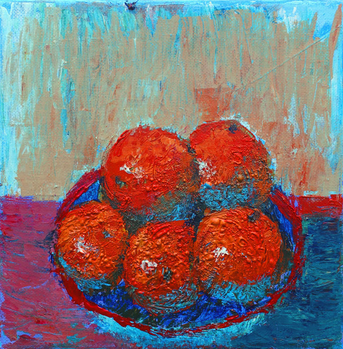 Johanna Schott // Orangen // Acryl auf Leinwand // 20 x 20 cm // 2019