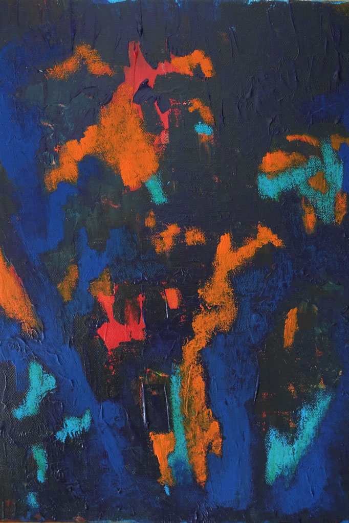 Johanna Schott // o.T.  21 // Acryl, Gouache auf Leinwand // 29,5 x 40 cm // 2020