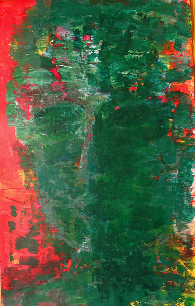 Johanna Schott // Kopf 4 // Acryl auf Papier // 46 x 73 cm // 2019