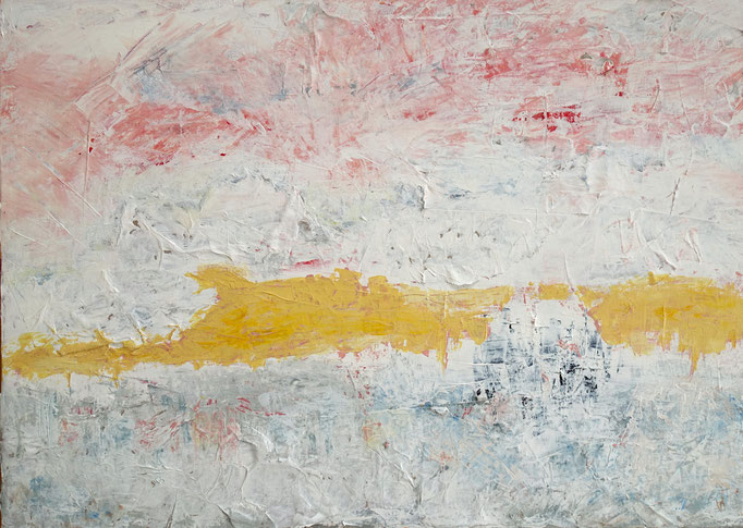 Johanna Schott // Abstrakte Landschaft // Acryl auf Leinwand // 50 x 70 cm // 2024