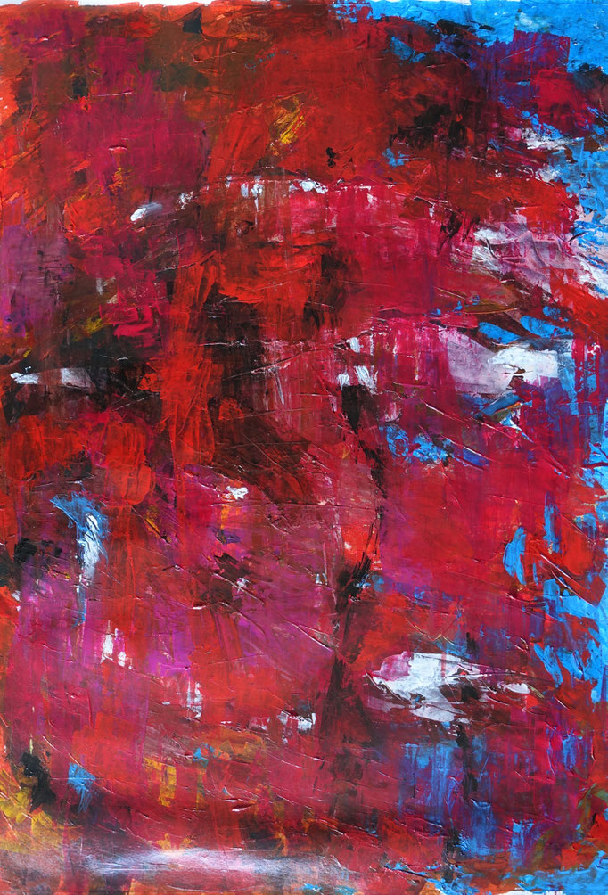 Johanna Schott // o.T. 7 // Acryl auf Papier // 54 x 74,6 cm // 2020