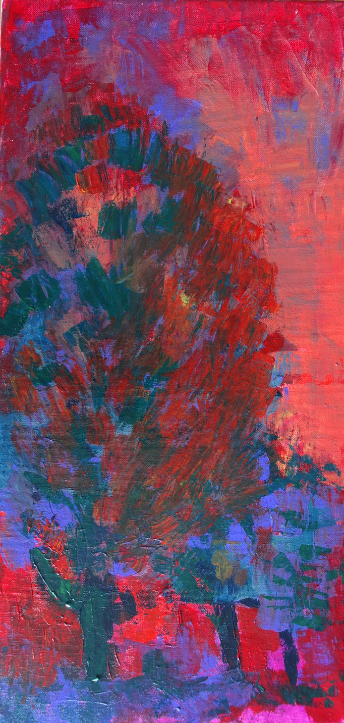 Johanna Schott // o. T. 9 // Acryl auf Leinwand // 30 x 60 cm // 2020